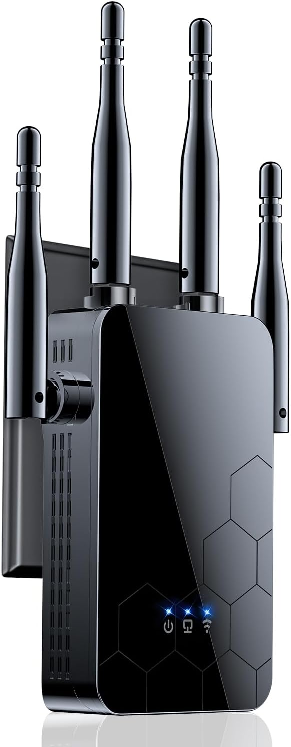 WiFi Extender Internet Booster, 11000 Sq.ft Long Range Repeater Wireless Routers Amplifier