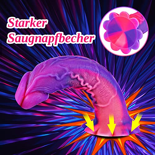 3teiliges realistisches Silikon-Saugnapf-Dildo-Set (klein,mittel,groß):Analplug-Trainingsset mit großer Größe,G-Punkt-Stimulation,Saugnapf-Spielzeug für Frauen,freihändiger Spaß,körpersicheres Silikon – Bild 4