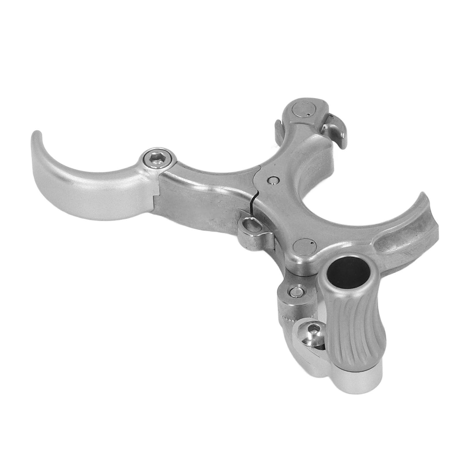 Jectse Thumb Bow Release, High Carbon Steel Adjustable Archery Release Aids, 6 Grooves Finger Grip Aluminum Alloy Aids, for Left and Right Handers