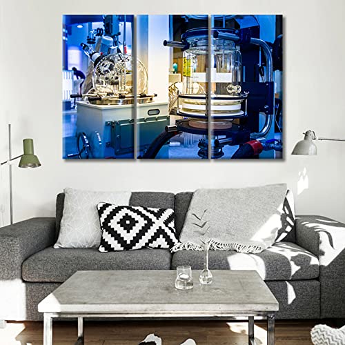 Image of TUMOVO 3 Pieces Medical Poster Canvas Wall Art Clinical Laboratory Artwork Bathroom Decor Wall Art Medical Examination Print on Canvas Stretched and Framed Ready to Hang (36 inch Wx24 H)