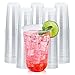 Vplus 16 oz Compostable Clear Plastic Cold Cups, 100 Pack Biodegradable Disposable Cups, BPA & PFAS Free, Plant-Based Plastic Cups for Juice, Wine, Parties, Weddings, and Everyday Use 1