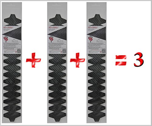 No+Crash Protezione per racchetta Pro, al carbonio XL, confezione da 3 pezzi