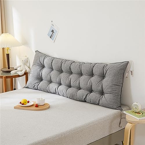 Morbuy Sunlounger Cushions Replacement with Top Cover Thick, Garden Bench Cushion Sunbed Rocking Chair Cushion for Indoor Outdoor Garden Patio (200 * 50 * 10cm,Light grey)