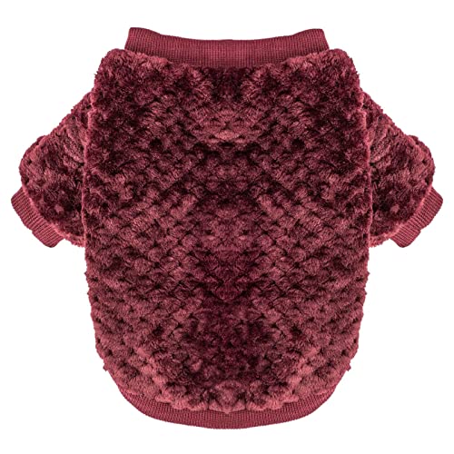 Moirig Dog Sweater, Dog Sweaters For Small Dogs, 2 Pack Warm Soft Pet Coat For Puppy, Medium Large Cat, Dogs Girl Or Boy, Dog Shirt For Winter Christmas (Medium, Darkred+Darkgreen) #TOP3