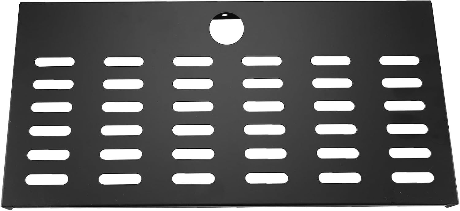 Metal Floating Shelf 16.8" x 8" Modern Wall Mounted Shelf for TV Components Router Game Console DVD Player, 2 Pack