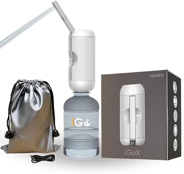 VIKKEN Portable Travel Bidet USB-Type C Rechargeable Electric Mobile Handheld Ultra Strong Water Spray Personal Hygiene Self Care for Women & Men, iGo-X 250ml White