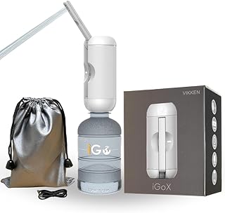 VIKKEN® Portable Travel Bidet USB-Type C Rechargeable Electric Mobile Handheld Ultra Strong Water Spray Personal Hygiene Self Care for Women & Men, iGo-X 250ml White