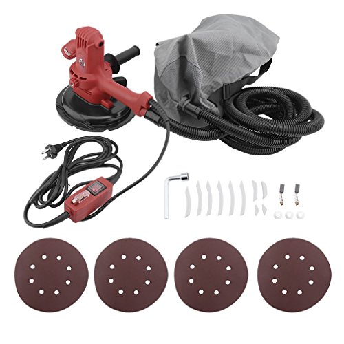 Preisvergleich Produktbild Blackpoolal 1280W Trockenbauschleifer mit Staubsauger Tellerschleifer Licht Wandschleifer Deckenschleifer mit Staubfangsack Absaugschlauch und Zubehör