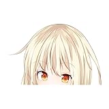 ALOWOS 5.1' Mashiro Shiina Anime Peeker Car Stickers Decals Trunk Laptop Skateboard Suitcase Bumper Hoods Vinyl Car Accessories