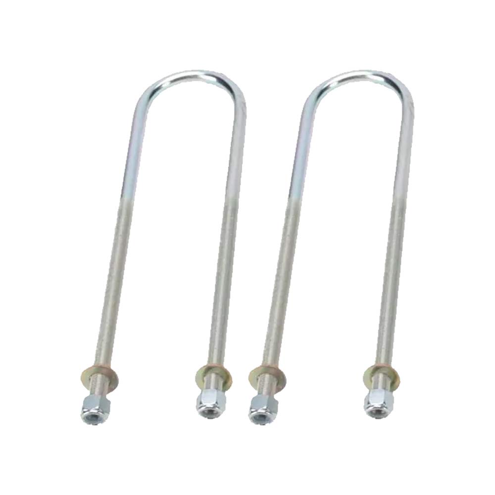 Leaf Spring U-Bolt for 2-1/2 Inch Axle Tube, 8 Inch - 2 PK