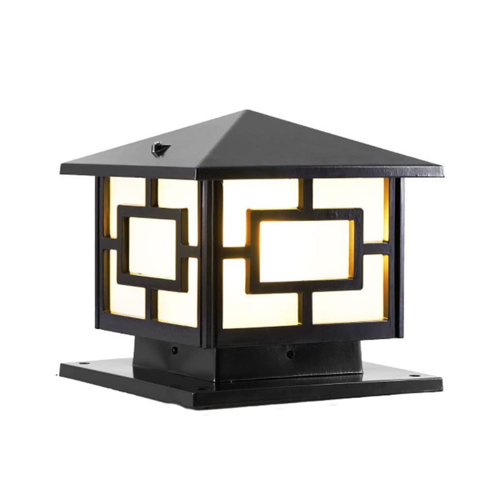 Luci da Esterno in Stile Paesaggio, con Paralume in Acrilico Impermeabile IP54, per Recinzione da Cortile, Regolabili, per Decorazioni da Giardino, Adatte a Pali.