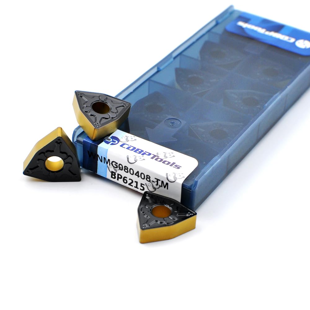 Inserti in carburo CNC WNMG 432 Wnmg080408-TM per il taglio di metalli in acciaio, semifinitura truciolare per inserto di tornitura, 10 PZ