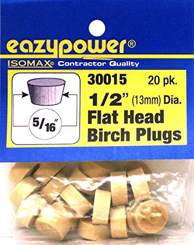 Image of Eazypower 30015 1 /2 inch Flat Head Plugs (20 Piece)