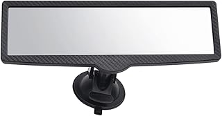 mewmewcat Espelho Retrovisor,Espelho retrovisor com ventosa Espelho retrovisor de grande angular de aromaterapia de ângulo de ajuste de 360° Espelho retrovisor para carros Veículos SUVs Caminhões com
