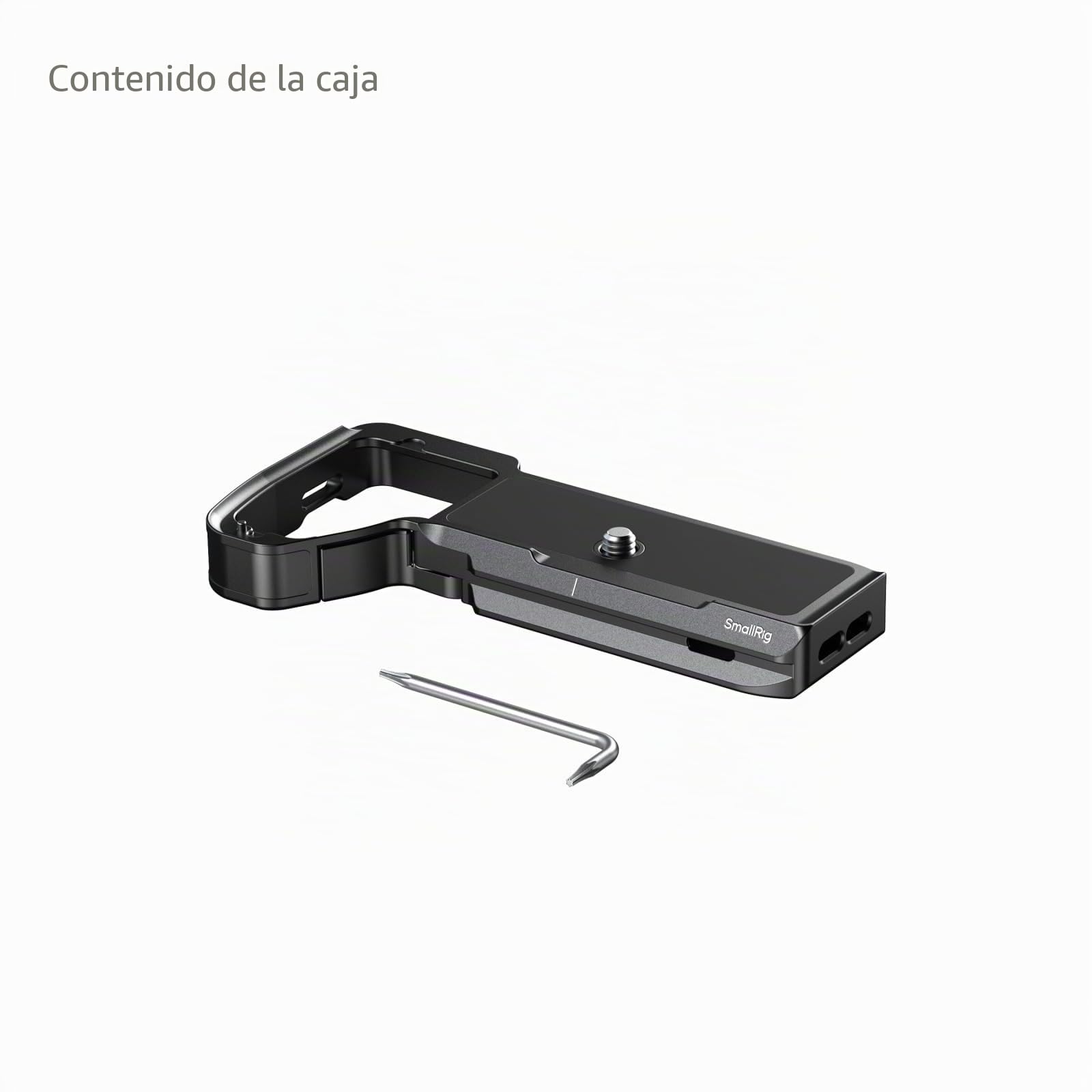 SMALLRIG Placa Base para Sony Alpha 7 V/7R V/7 IV/7S III/1/7R IV, con Ranura para AirTag, 98g Ligera, para Arca-Swiss, Roscas 1/4"-20, Diseño Ergonómico - 6033