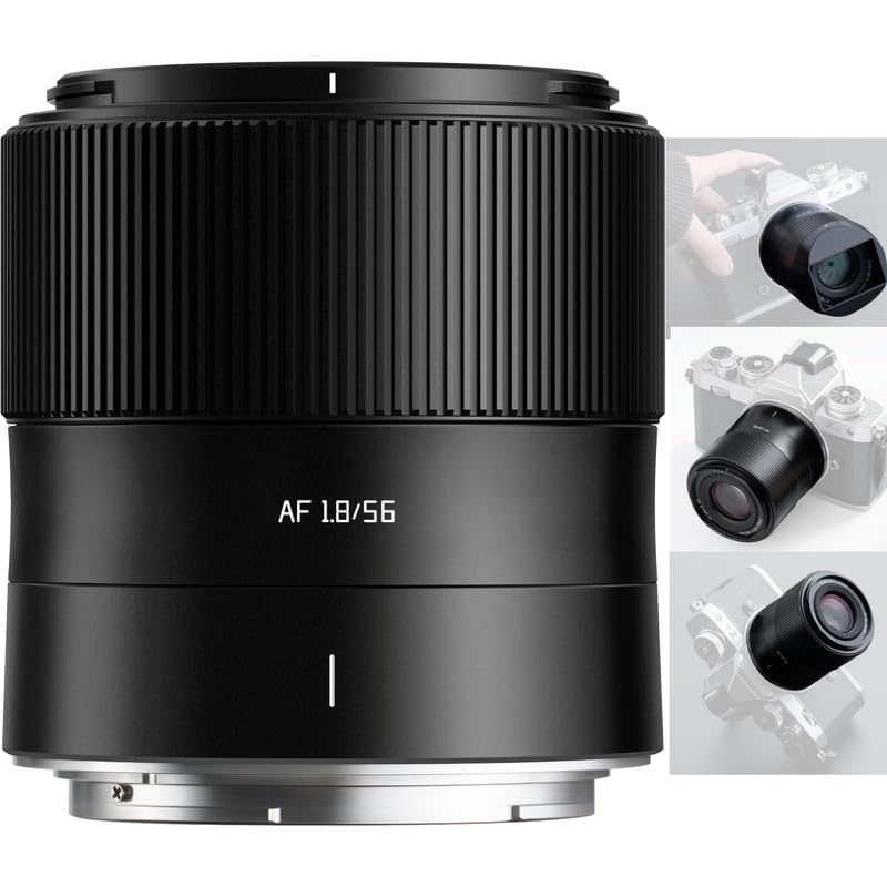 TTArtisan AF 56mm F1.8 Lente de objetivo de enfoque automático Z Mount Cámaras con marco APS-C ZFC Z50 Z5 Z6 Z6II Z7 Z7II Z9 (negro)
