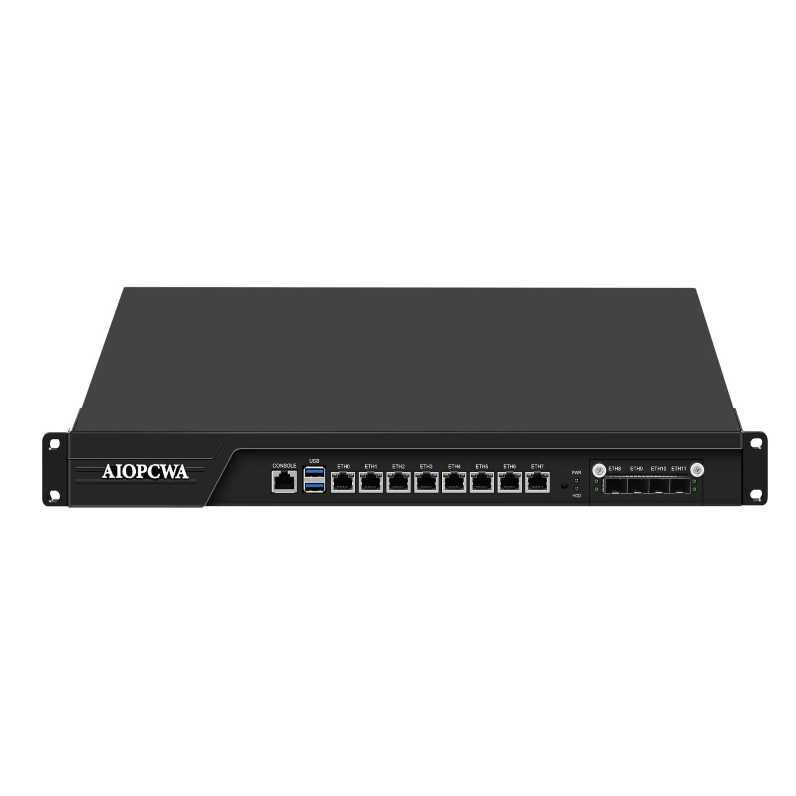 1U Firewall Hardware B150 Core i7 7700, 4 x 10Gb SFP+ LAN Firewall Appliance VPN Router PC, 8GB RAM 64GB SSD OPNsense Hardware 19”Rackmount for Homelab with VGA, SIM