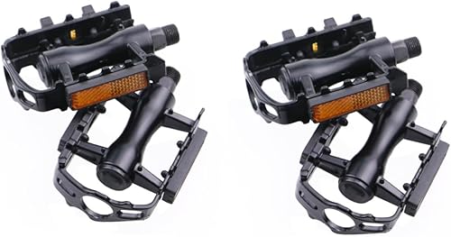 VANZACK 2pcs Pair Alloy Pedal Anti- Bike Pedal Lightweight Bike Pedals pedialax Aluminum Bike Pedals Road Bike Pedals Bearing Pedal Accessories