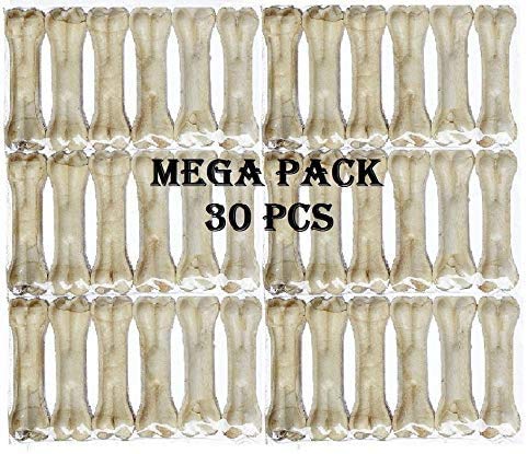Raw Hide Pressed Bones 3 inch 30 Pc Pack (B08ZDMWFRZ) Amazon Price History, Amazon Price Tracker