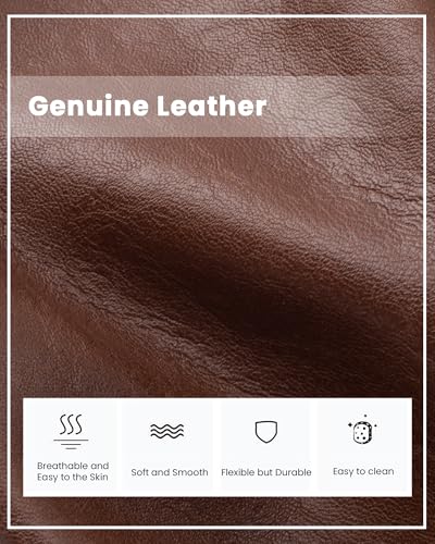 Image of befen Genuine Leather Wristlet Clutch Wallet Purses Small Crossbody Bags for Women with RFID Blocking Card Slots