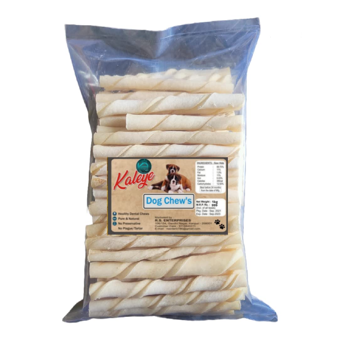 KALEYE Delicious Rawhide Twisted Munchy Chew Sticks Easily digestible Dogs Snacks Milky Chew StickTreats for All Breed Dogs and Puppies of All Life Stages 900 Gram Pack (B0C2HNSP15) Amazon Price History, Amazon Price Tracker