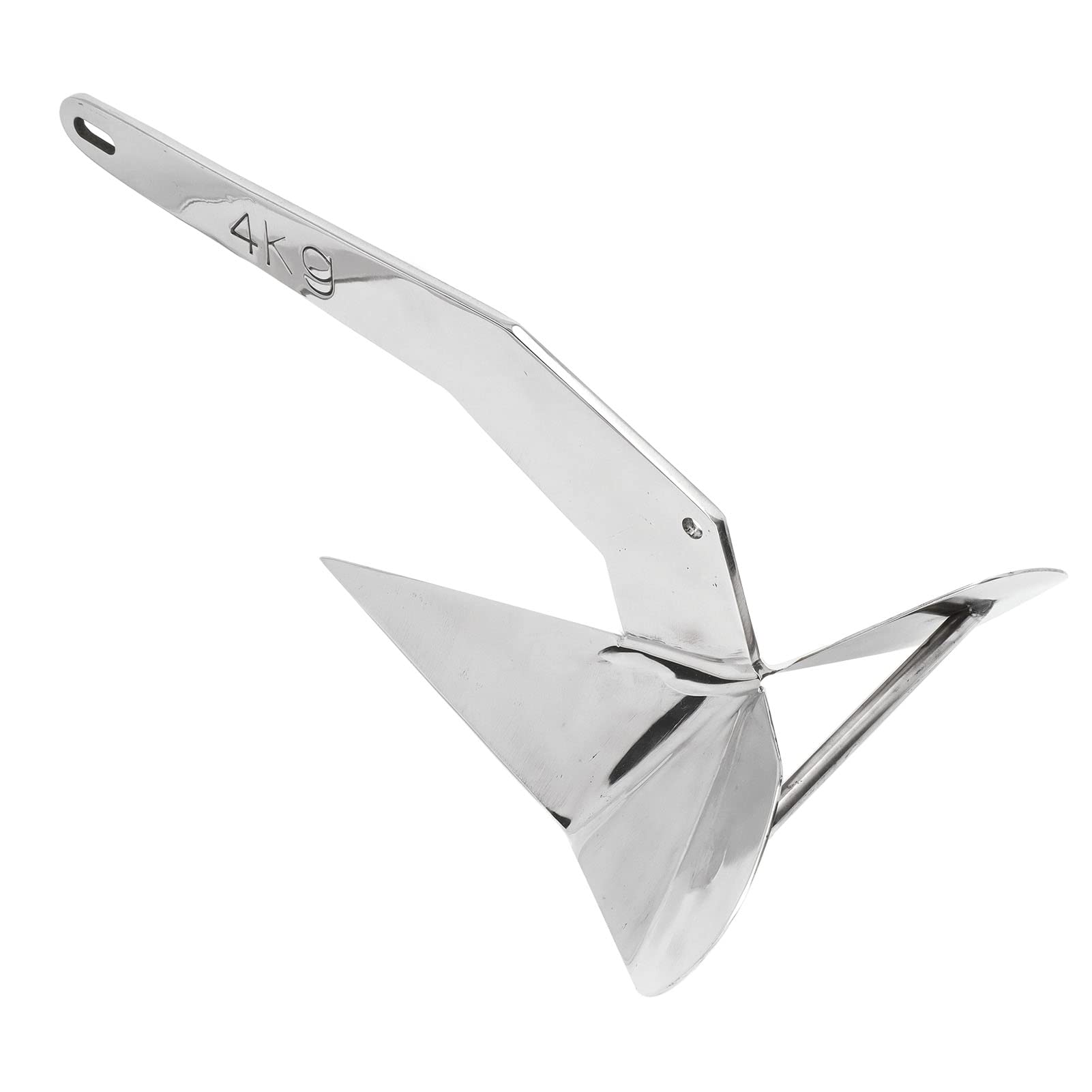 Ancre de bateau de style style Ancre de bateau de 4 kg ¨¤ ailettes, type charrue, pour l'amarrage de bateaux sur la plage