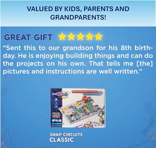 Image of Snap Circuits Classic SC-300 Electronics Exploration Kit | Over 300 Projects | Full Color Manual Parts | STEM Educational Toy for Kids 8+ 2.3 x 13.6 x 19.3 inches (Pack of 6)