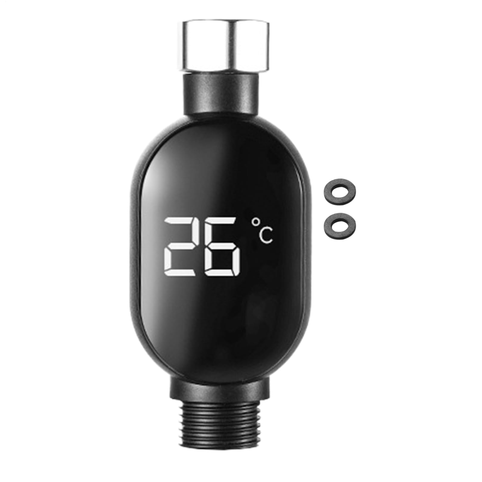 Digital Shower Thermometer | 4.1inch Shower Water Temperatures | Water Flow Temperature Monitor | Accurate Display For Bathroom Fixtures, Waterproof Design, Enhances Safety In Kitchens & Modern Homes