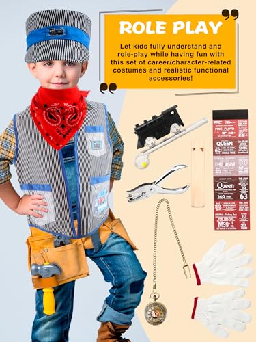 Set de Disfraz de Ingeniero de Tren para Niños x10 miniatura 4