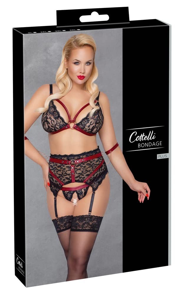 Cottelli BONDAGE BH Set-22139401071 Schwarz One Size
