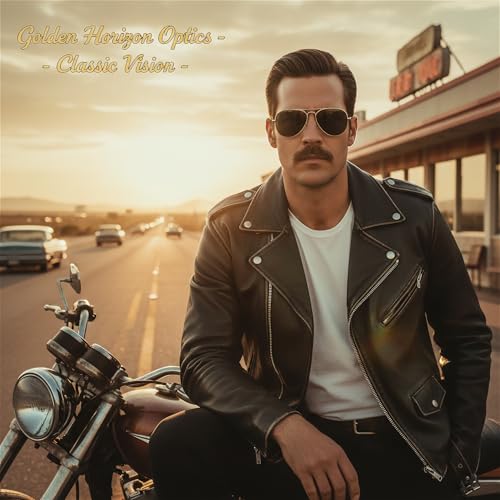 Image of The Fresh Classic Aviator Frame Light Color Lens XL Oversized Sunglasses Gift Box