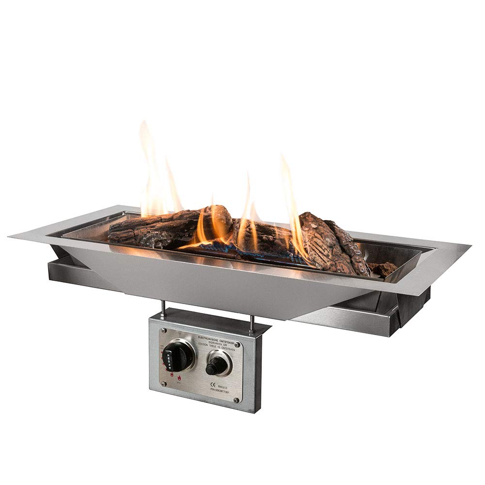 MANIA Feuertisch Einbaumodell - 12kW Gas Feuerstelle Für Garten