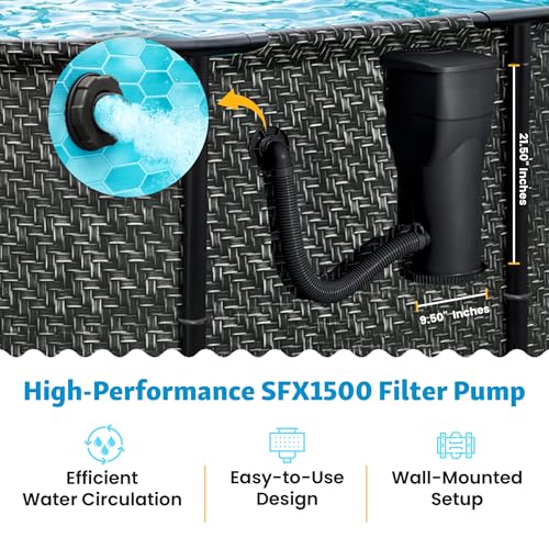 Image of Funsicle SkimmerPlus 1,500 GPH Filter Pump for Above Ground Swimming Pools