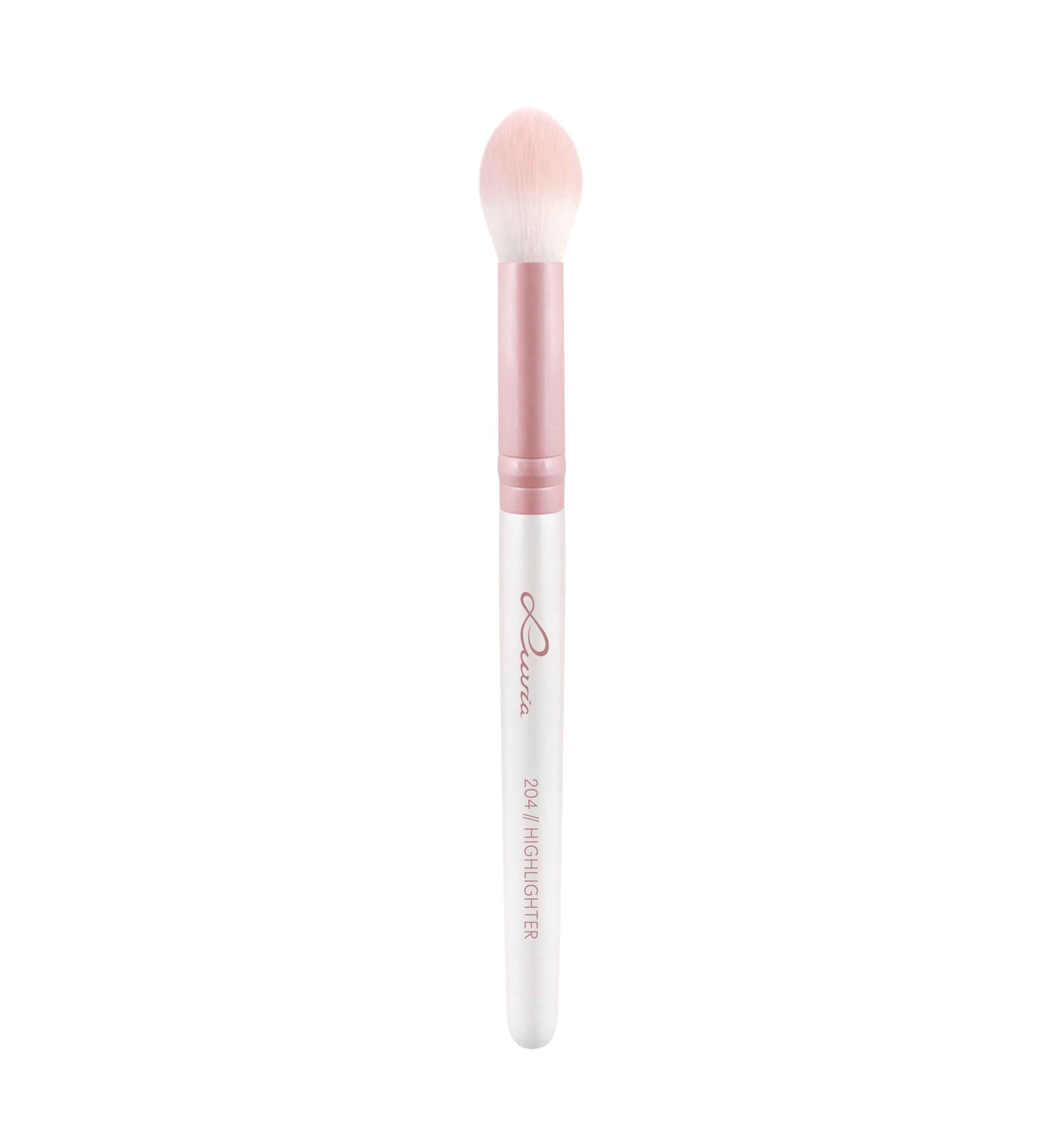 Luvia Professional Makeup Brush, Highlighter Make-Up Brush, Round Brush, Vegan Cosmetic Brush, 204 // Highlighter - Candy - Image 3