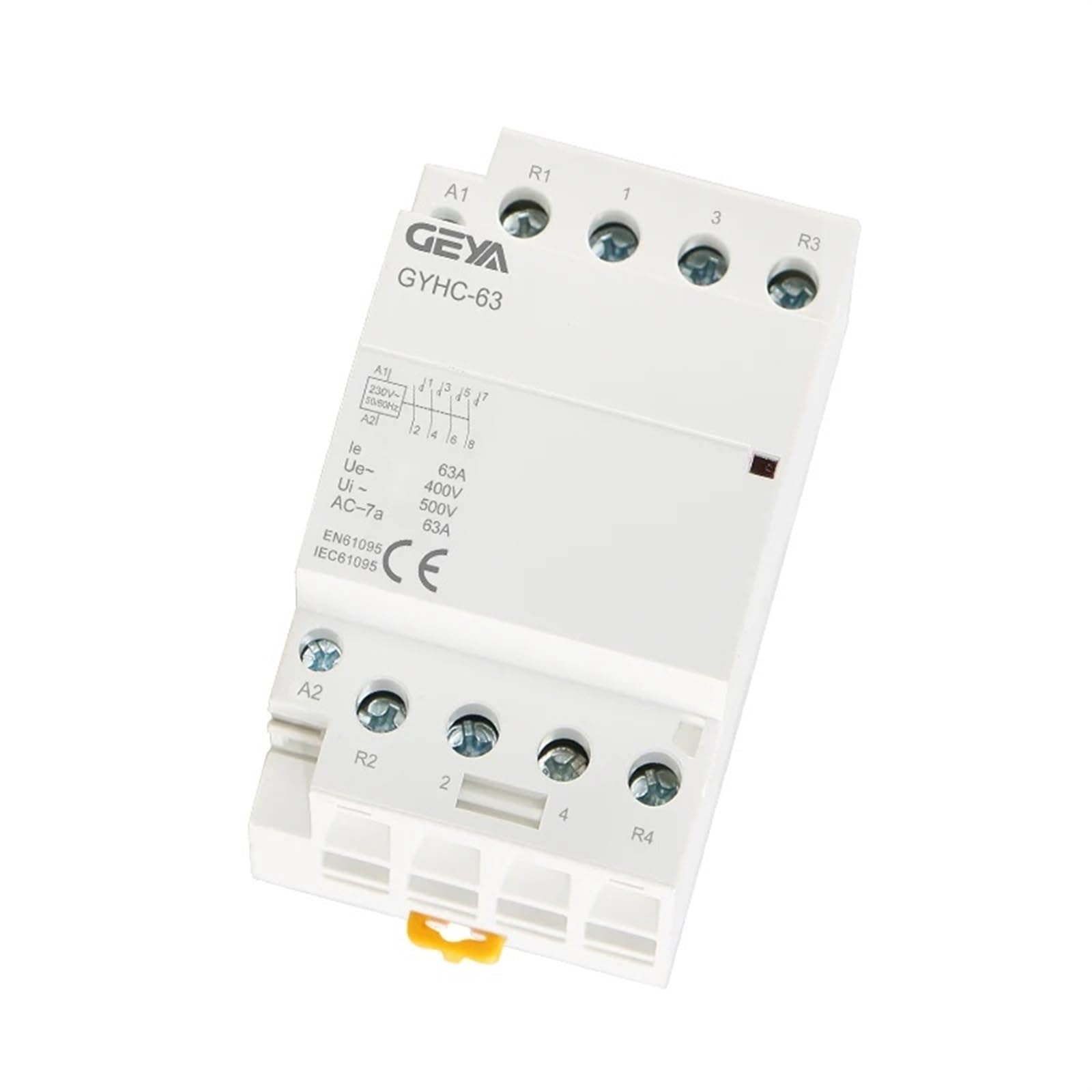 Stycznik modułowy AC do użytku domowego na szynie DIN 4P 63A 4NO lub 2NC2NO 220V/230V 50/60HZ(4P 40A 2NO2NC 220V)