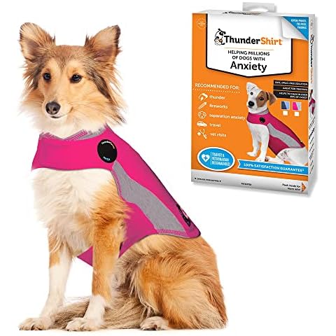 Thundershirt Beruhigungsweste, Hundemantel für ängstliche Hunde, Größe L, Polo pink, 99024 Cover