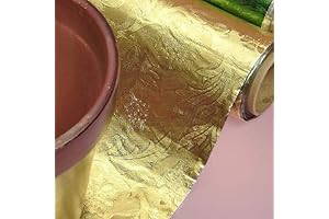 Premium Floral Gold Foil Wrapping Paper - 20 Inches by 10 Yards