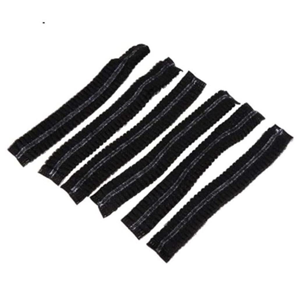Disposable Hair Net,100 Pack Disposable Nonwoven Hair Cap, Hair Net for Nurses, Cooking, Salon, Food Service - Black, 21inch Disposable Hair Nets Hair Nets Invisible Elastic Edge Mesh Hairnets Head C