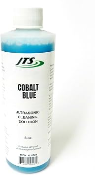 Jewelry Ultrasonic Cleaner Solution Cleaner Cobalt Blue High Concentrate Cleaning for Jewelry Parts 8oz