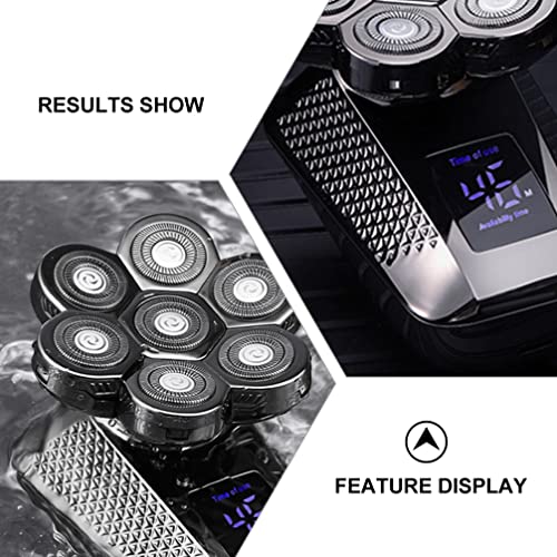 Beaupretty 1 Conjunto Navalha Barbeador Elétrico Molhado Seco Homens Barbeadores Elétricos Raspador