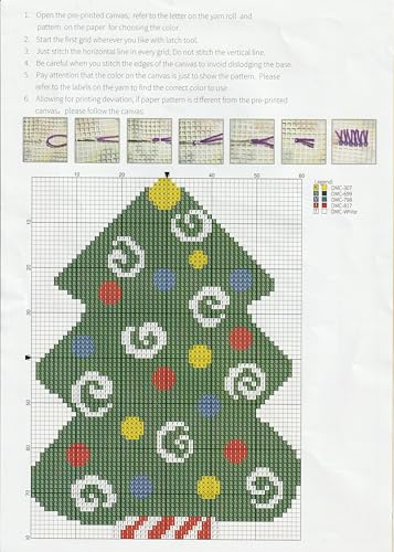 Image of LUBOT 20 inch*15 inch Happy Christmas Santa Latch Hook Kits Rug Making Kits DIY Crafts for Adults /Kids with Printed Canvas Pattern Crochet Kit