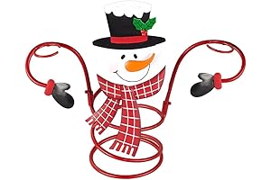 Christmas Wine Bottle Holder Stand Snowman