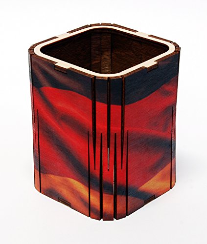 Quadrato fatto a mano a forma di penna portapenne