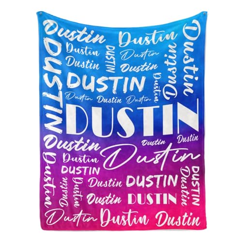 Name Blanket Personalized Name Blanket Customized Blanket with Name Text for Adult Kid Birthday Christmas Mothers Fathers Valentines Day Gift