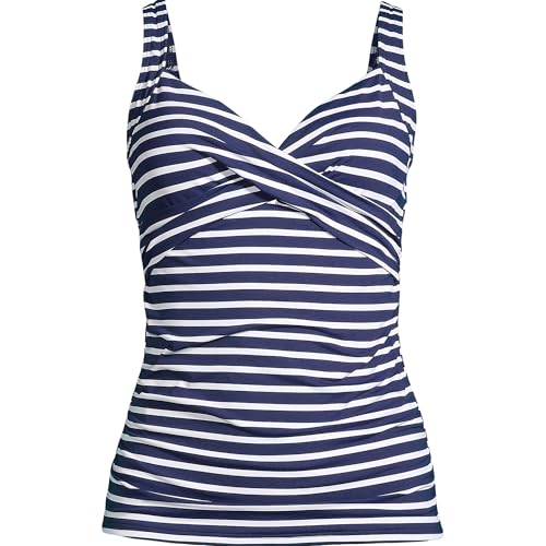 Lands' End Women's Wrap Underwire Tankini Top Swimsuit3