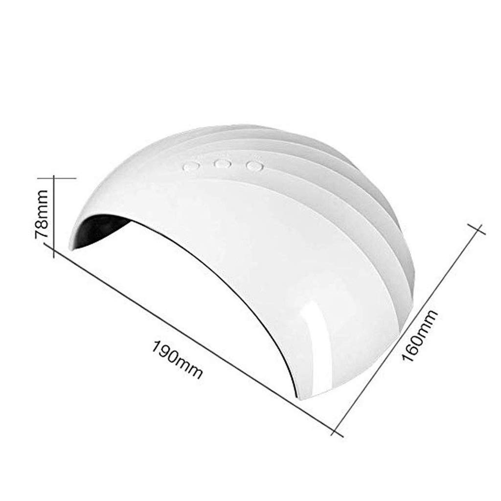 FAXIOAWA Macchina per fototerapia, Lampada per Unghie Gel a LED da 36 W con sensore Automatico a 3 impostazioni del Timer per smalti Gel