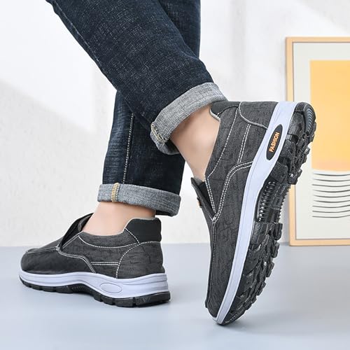 Men's Shoes Breathable Solid Color Casual Soft Sole Comfortable Walking Shoes Mens Leather Dress Boots4