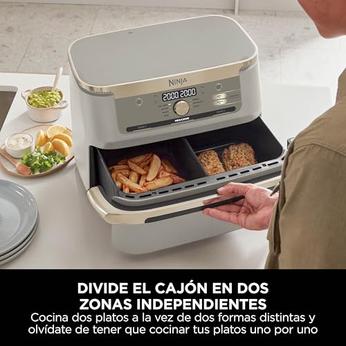 Miniatura 5 de Ninja Foodi FlexDrawer, Freidora de Aire con Compartimento Doble, 10,4L