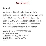 Jeirdus 3KM G652D światłowodowy kabel rozruchowy OTDR 9/125 jednomodowy pojedynczy gołe włókno 1310/1550 test pomiaru optyczny zworka