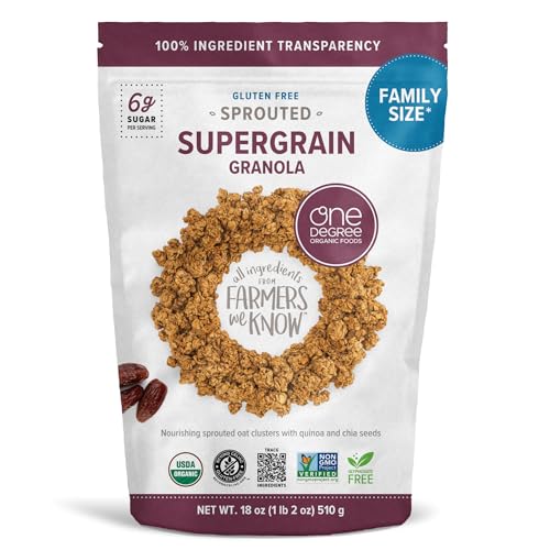 One Degree Organics Sprouted Oat Supergrain Granola, 18oz image 2